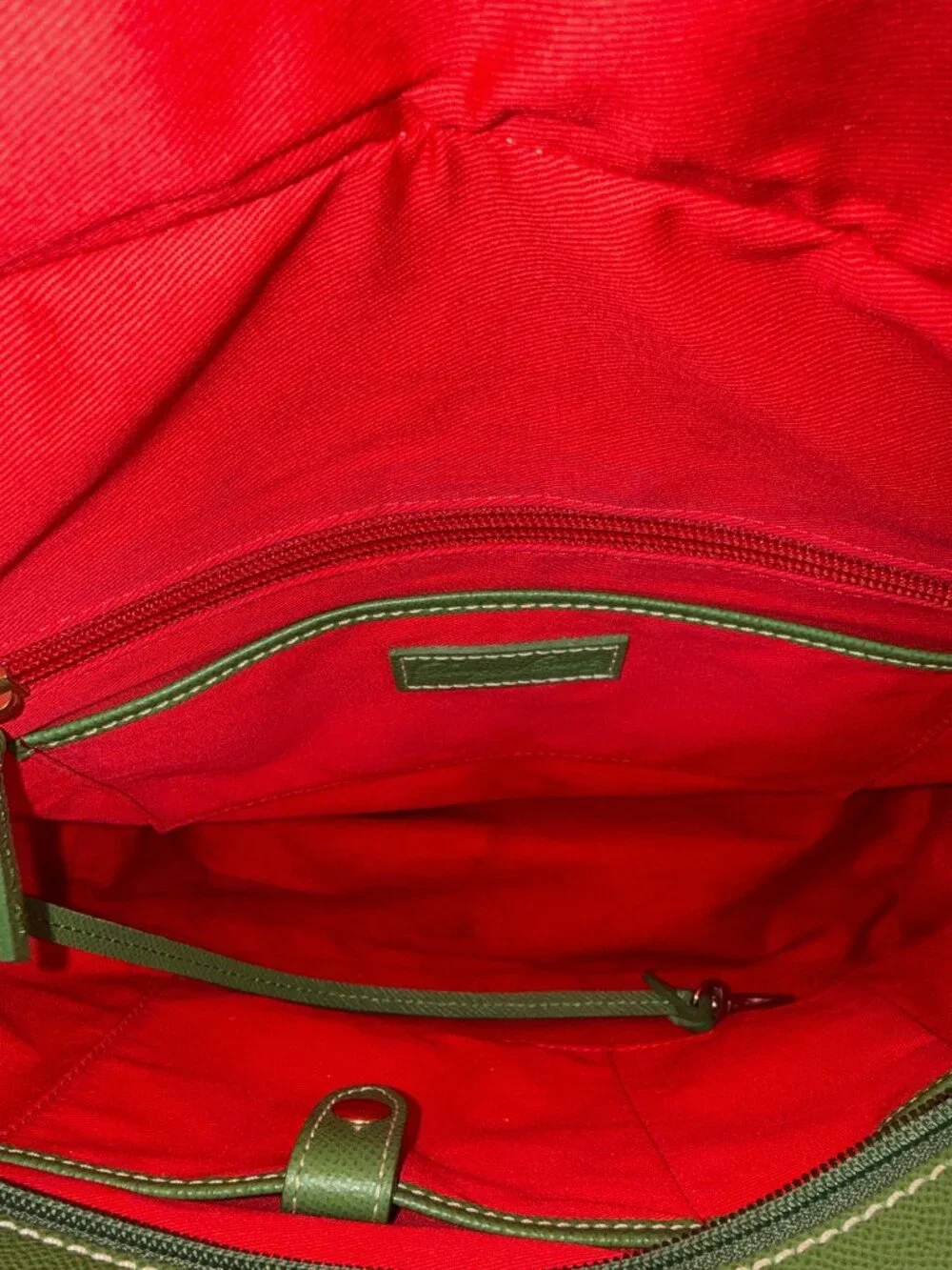 Dooney & Bourke Vintage Pebbled Green Leather Tote Bag with Matching Wallet Set
